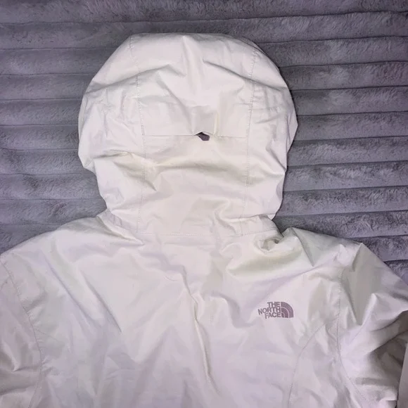 The North Face Jacket Womens Large Dryvent Quest White Purple Winter Hooded Coat - Picture 4 of 12